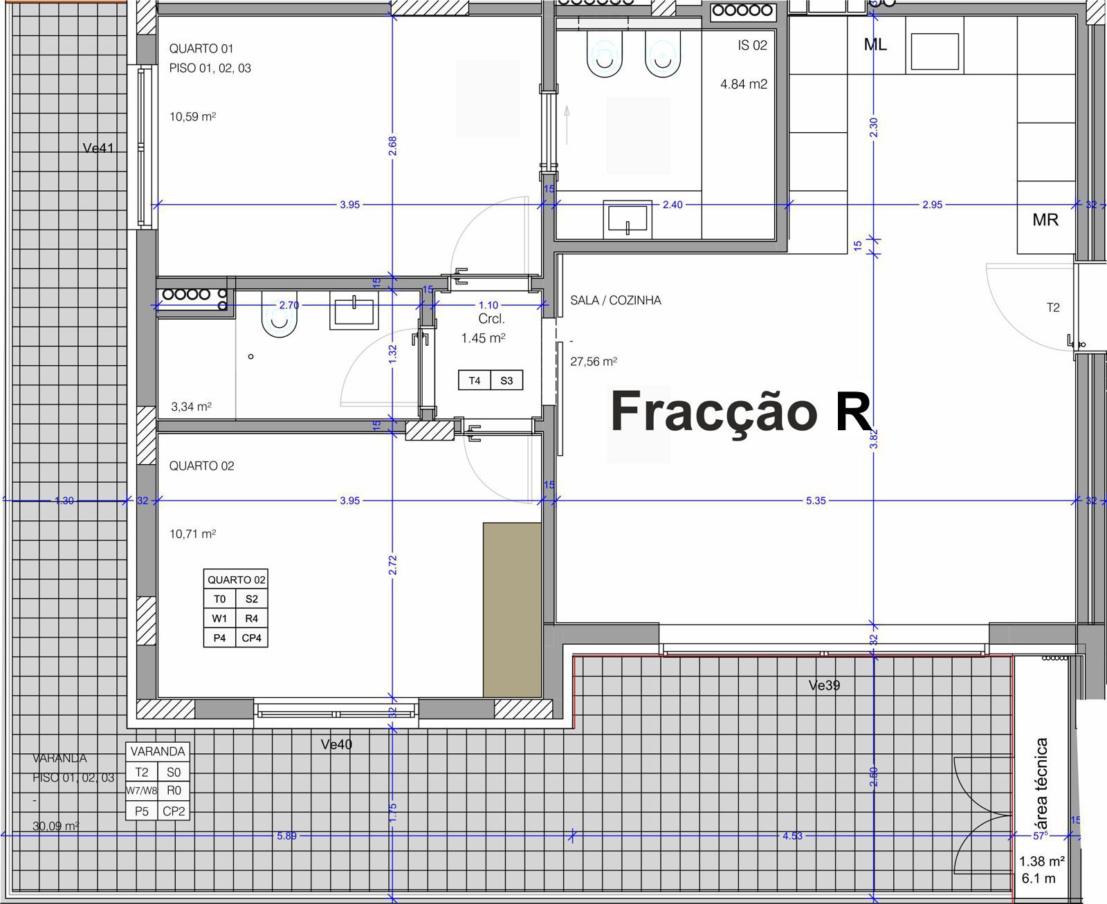 fracção R