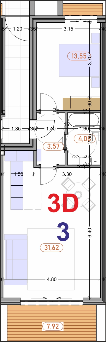 fracção 3D